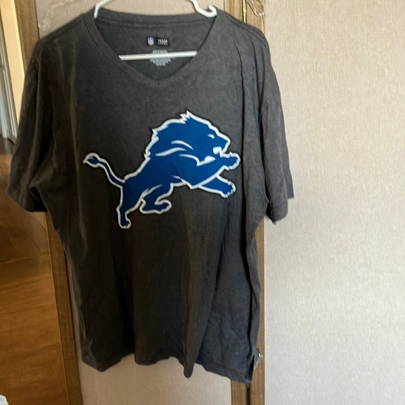 Detroit lions NFL Team Apparel Charcoal T-Shirt xl - Picture 1 of 3